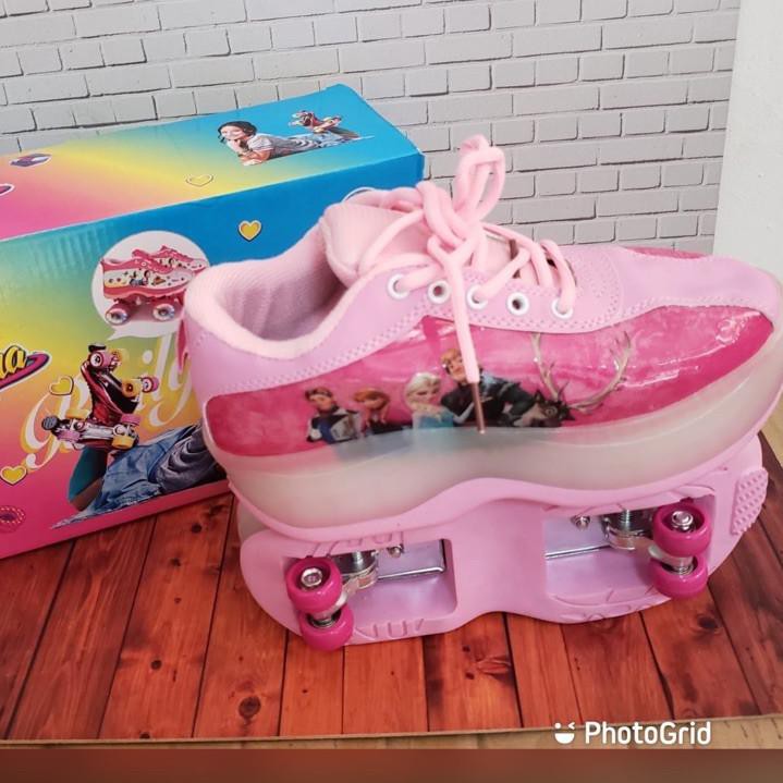 ORIGINAL TERMURAH Sepatu Roda Frozen Roda 4/sepatu roda/sepatu roda anak/Sepatu frozen/inlineskates