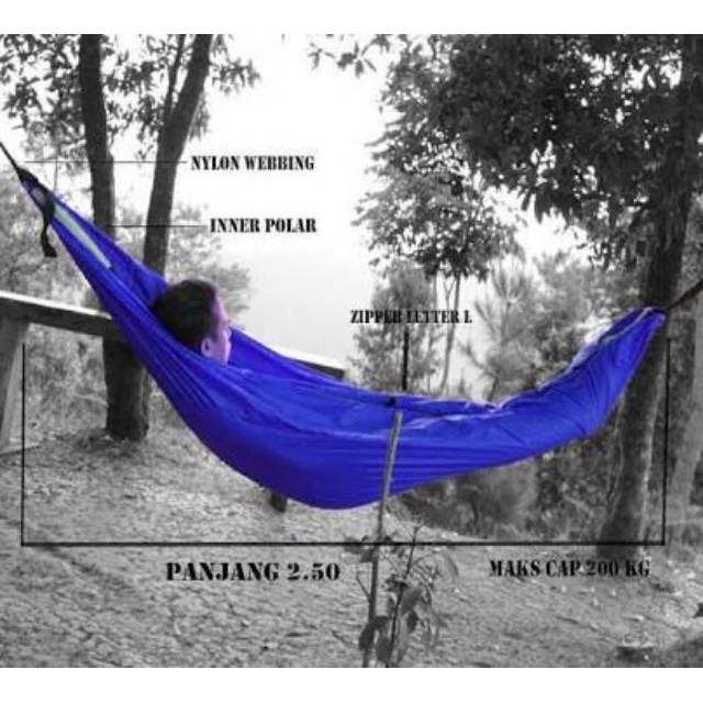 【COD】 SleepMock` Kombinasi 2-in-1 Sleeping Bag dan Hammock` SleepingBag Hamock SleeMock Semok