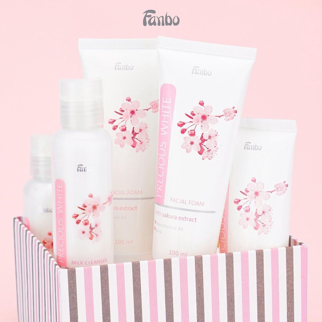 FANBO Precious White Series | Moisturizer | Foam | Toner | Milk Cleanser
