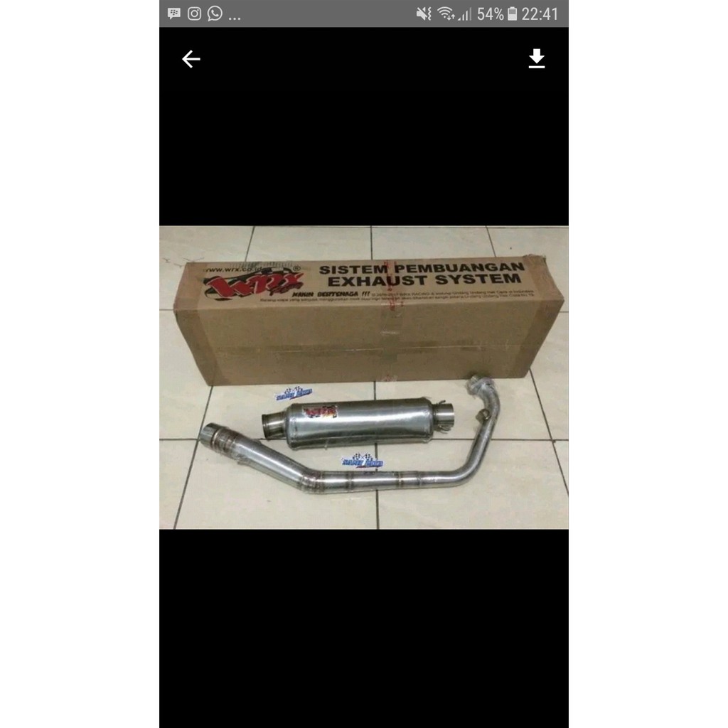 knalpot New CBR150 K45G WRX oval K2 toolbox