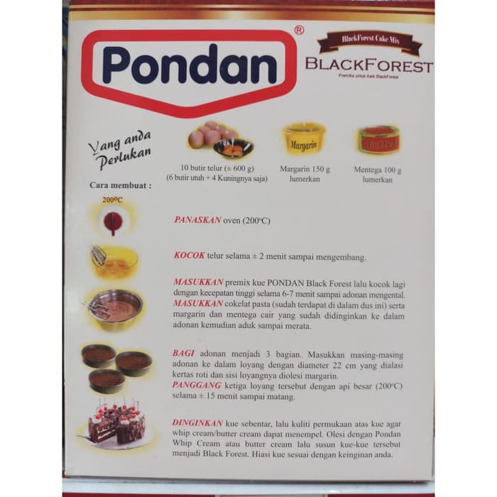 pondan blackforest 418gr
