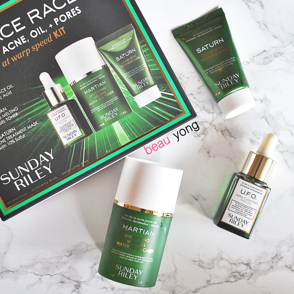 SUNDAY RILEY Space Race Fight Acne, Oil, Pores Kit