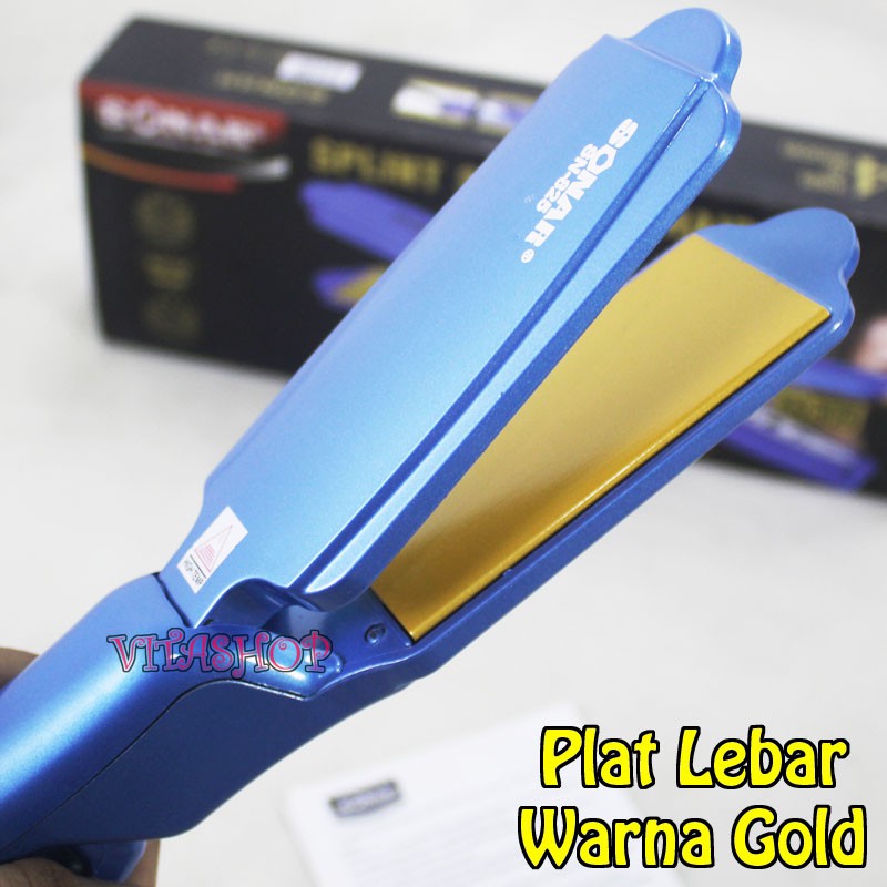 Catok Rambut Sonar SN-825 Catokan Pelurus Rambut Plat Lebar Temperatur Control