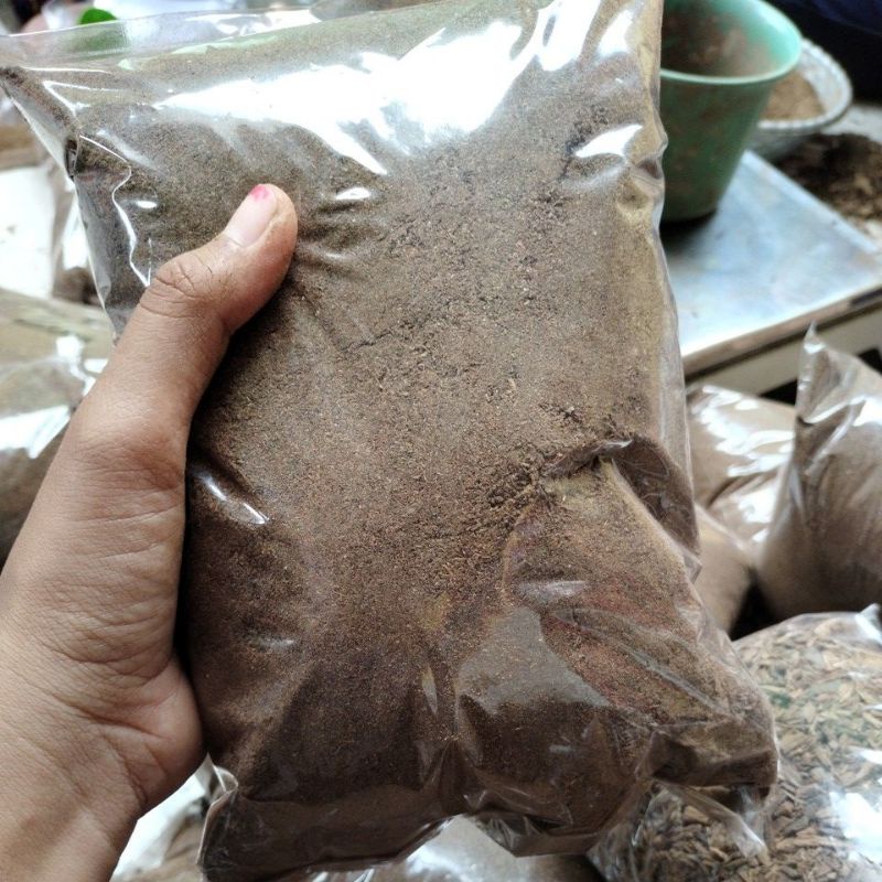 serbuk buhur hitam kayu gaharu ramen batu kemasan 500 gram