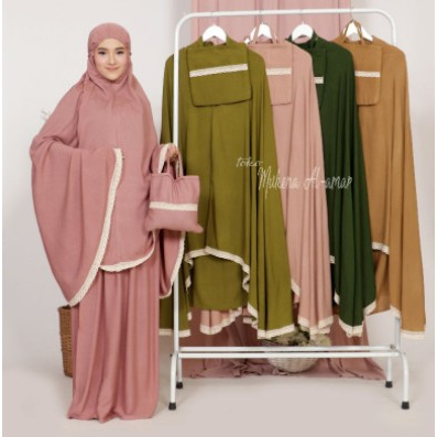 TERLARIS MUKENA POLOS JUMBO WANITA TERMURAH MUKENA JUMBO BAHAN KATUN RAYON