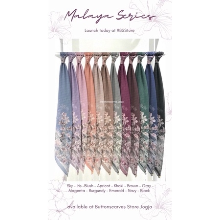Malaya Series Buttonscarves Silver, Brown, Irish
