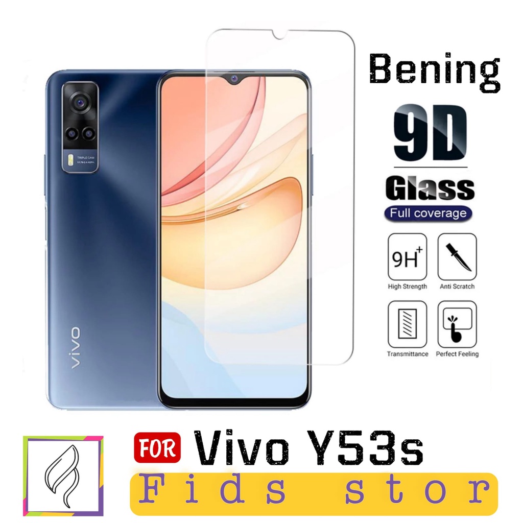 PROMO Tempered Glass Kaca Bening VIVO Y53s Full Layar Screen Guard Antigores Kaca