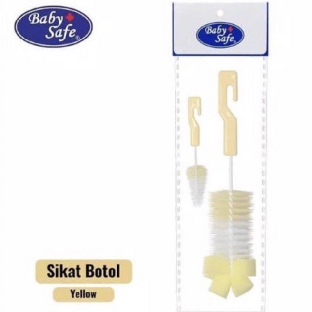 Baby Safe Bottle Brush BD037 -  Sikat Botol Bayi Ujung Spons