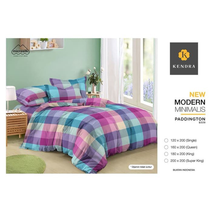 Sprei Kendra Modern Ukuran 120x200 160x200 180x200 - Paddington Murah
