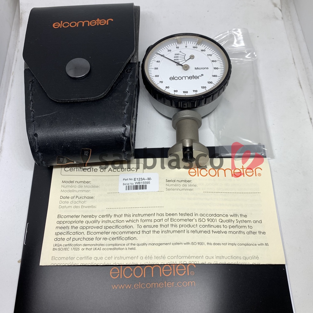 Elcometer 123 Surface Profile Gauge Metric P/N E123A--M