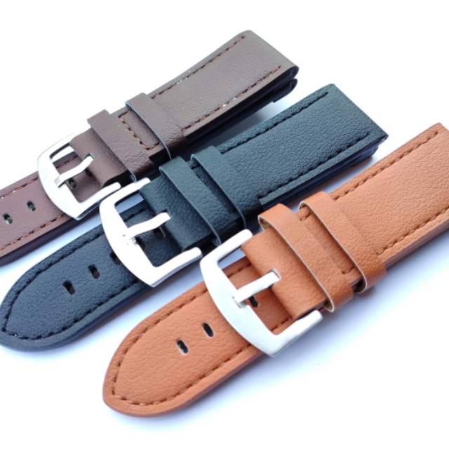 Strap Tali jam tangan kulit leather Pria 26mm Tali jam kulit BZ26