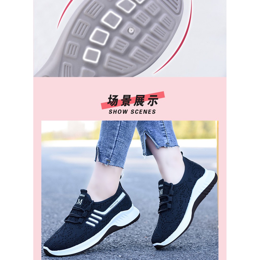 X214 Sepatu Wanita Kasual - Sepatu Wanta Fashion Import - Runing Shoes &amp; Sepatu Olahraga - Sepatu Kets - Bahan Tebal