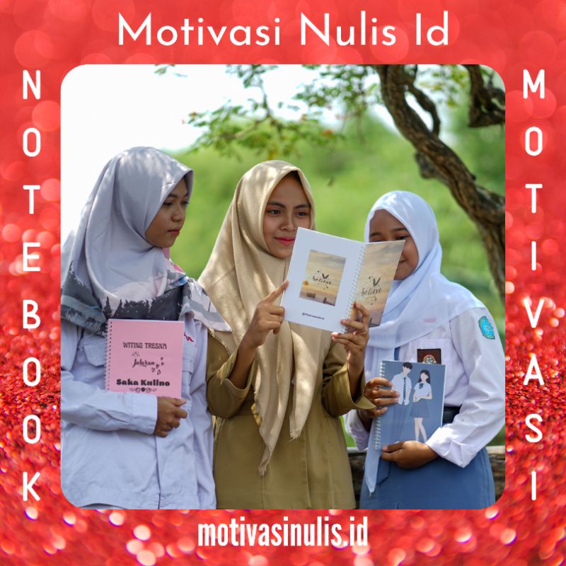 

Notebook Spiral A5 Cover Kancing Motivasi Plain edition Free Pulpen cantik