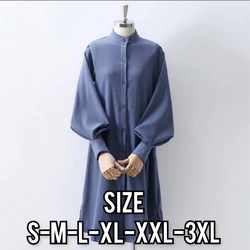 Hanny tunik - Ukuran S M L XL XXL 3XL || Kemeja Wanita Jumbo - Kemeja Wanita Big Size