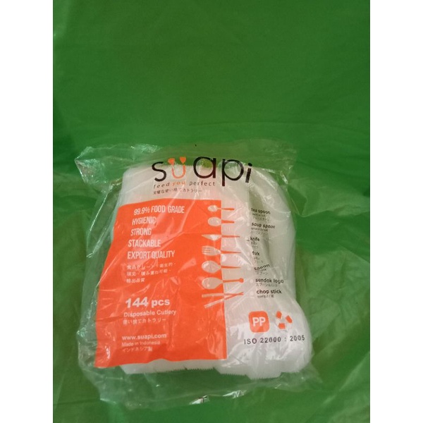 Sendok Bebek Plastik Suapi Bening isi 12pcs / Sendok Makan Plastik Bening