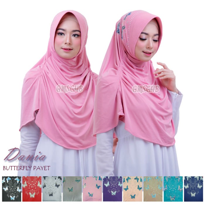 Unik Hijab Dania Butterfly Payet Berkualitas