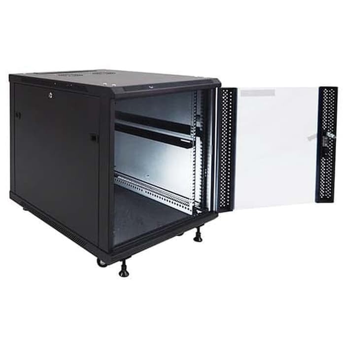 Indorack IR8012G Standing Close Rack 19&quot; 12U Glass Door Depth 800mm IR8012G STANDING CLOSE RACK INDO