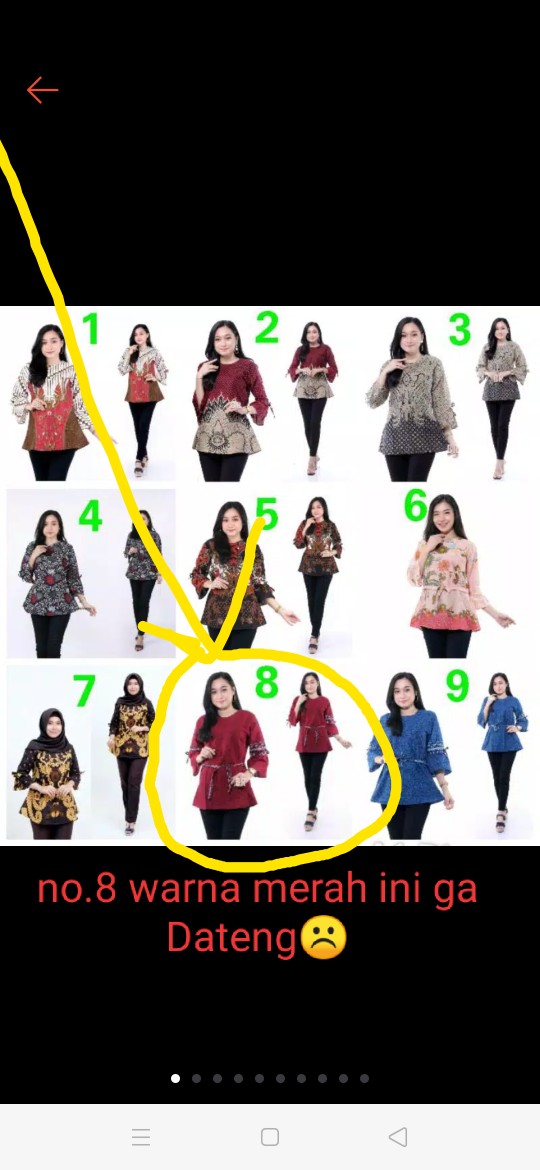 Promo 7.7 Mega Sale Atasan Batik Wanita