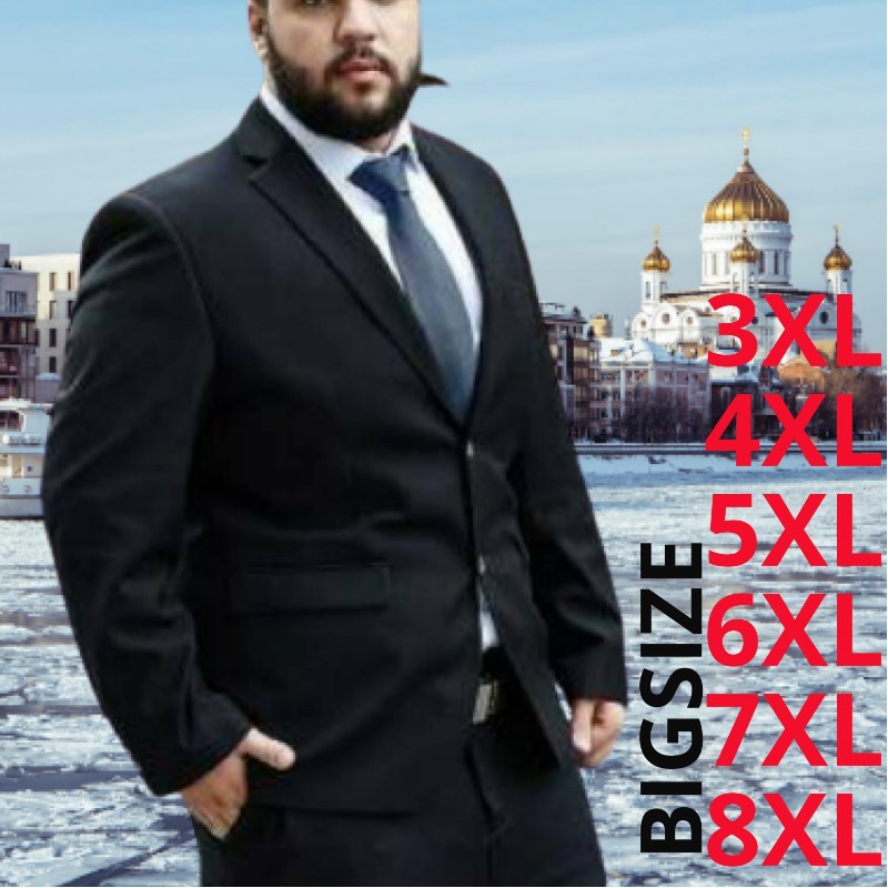 w-44 JAS FORMAL PRIA JAKET BIG SIZE XXXL 4XL 5XL 6XL JAS  WISUDA  RESMI JUMBO GEMUK GENDUT *