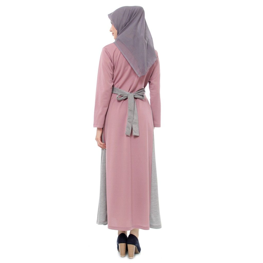 Mybamus Alessa Side Rope Dress Taro M14847 R13S6 - Gamis Muslim-5