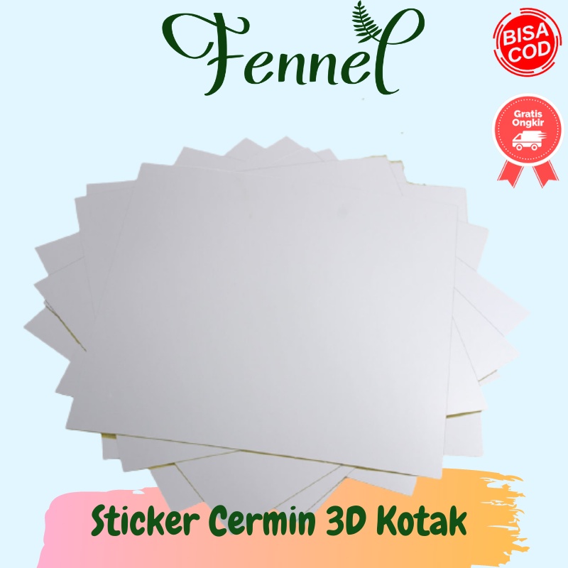 Stiker Dinding Tembok 3D Model Kaca Kotak 9 PCS - Q353