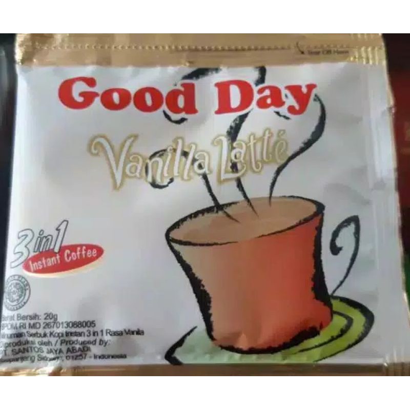 

good day freez, carabian nut, chococinno,coolin,mocacinno,vanila latte