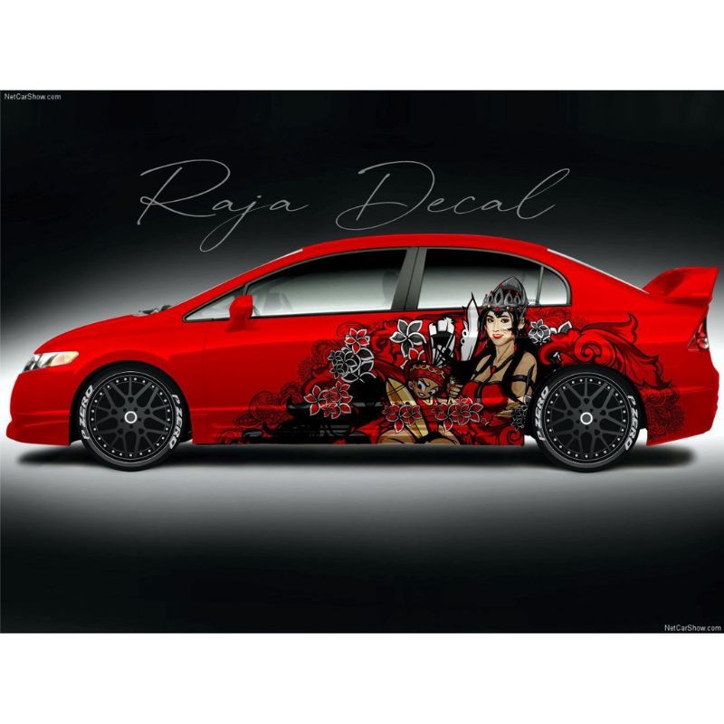 terbaru Decal Sticker mobil Sedan Civic
