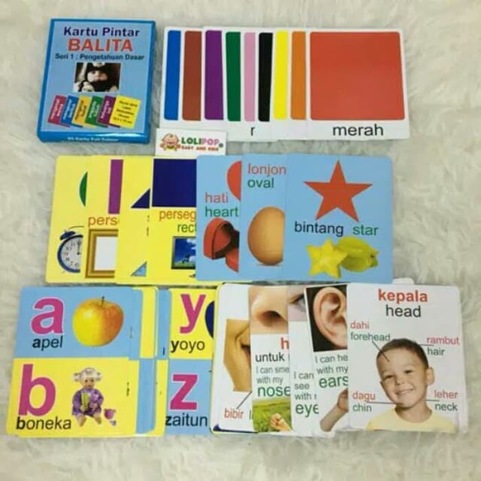 Berkualitas Paket Lengkap Kartu Pintar Balita Seri 1 2 3 - Flash Card Balita 1-2-3
