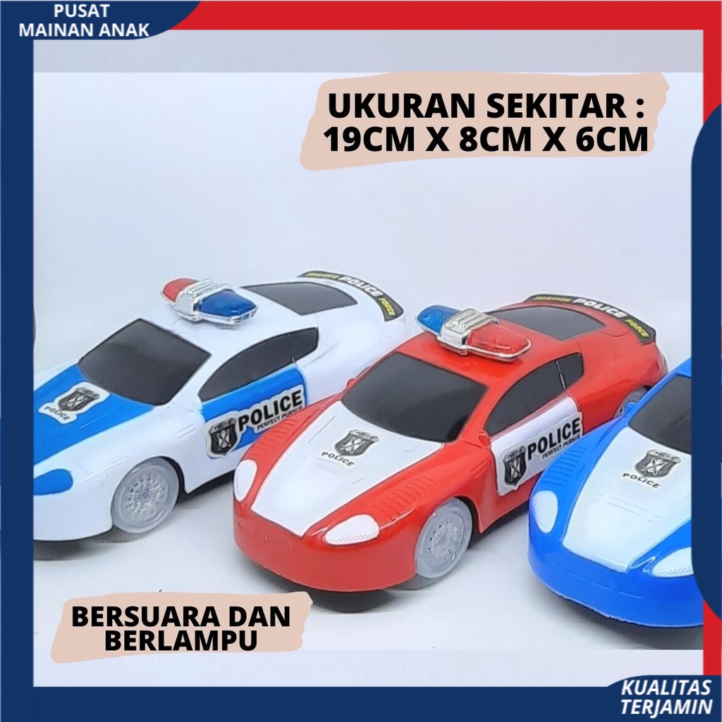 ( BISA COD ) PROMO Mainan Anak Mobil Polisi Baterai Super Police Car Ada Musik Dan Lampu / Mainan Anak Laki Laki SNI Murah