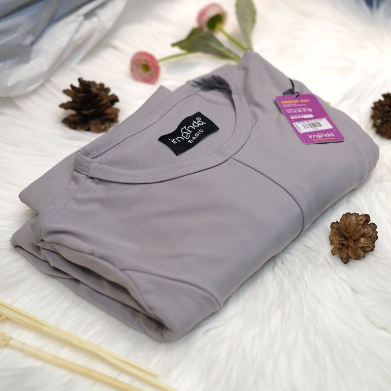 [Irnanda] Gamis Dress Diamond Umbrella Payung Bahan Jersey Diamond Premium Best Seller-Silver