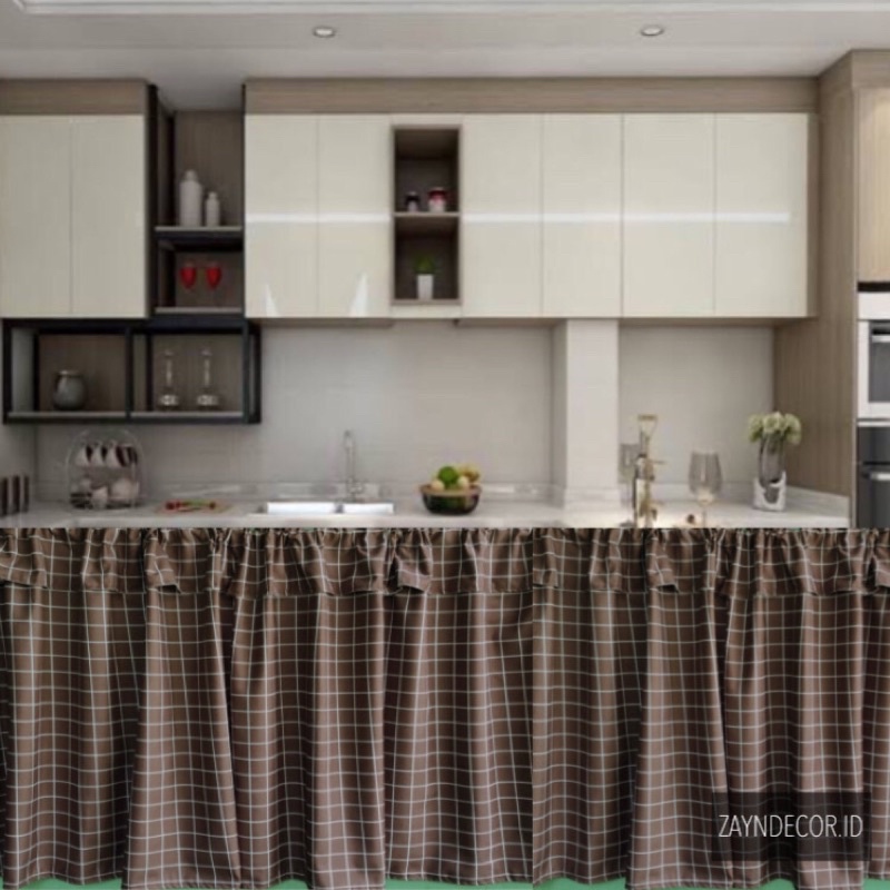 GORDEN KOLONG DAPUR TINGGI 50,75,85 MINIMALIS MODERN AESTHETIC MOTIF KOREAN KOTAK POLOS PREMIUM