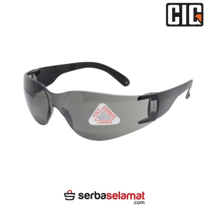 TERMURAH Kacamata Pelindung Ultra Violet/CIG Safety Glass Mahi - Mahi Gray/KACAMATA HITAM/kacamata p