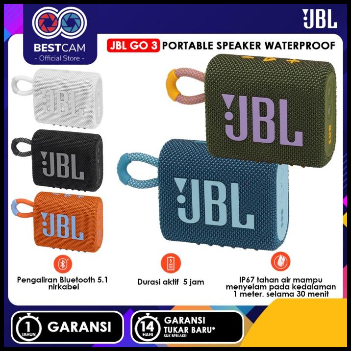 Jbl Go 3 Portable Speaker Bluetooth Waterproof Dustproof Go3 Ori