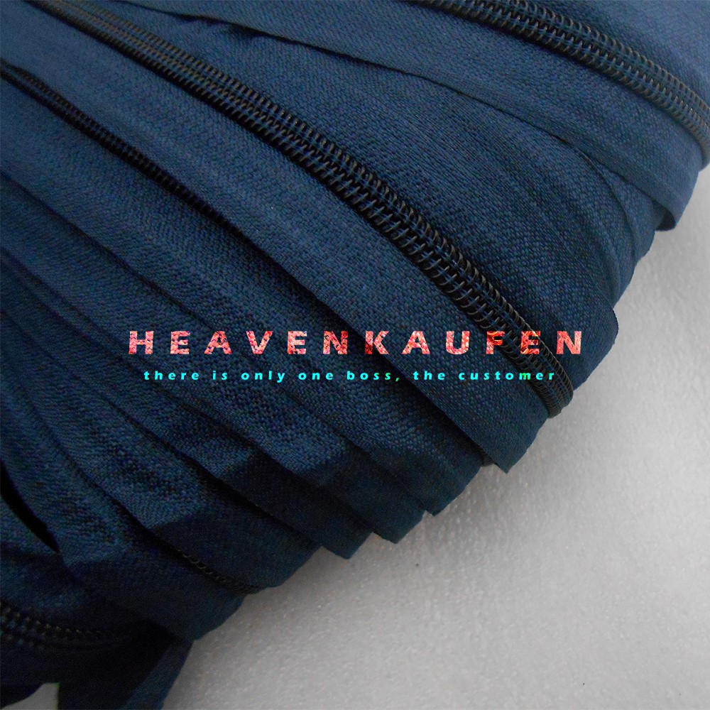 Resleting / Zipper Biru Navy Dongker No 5 Murah Meteran