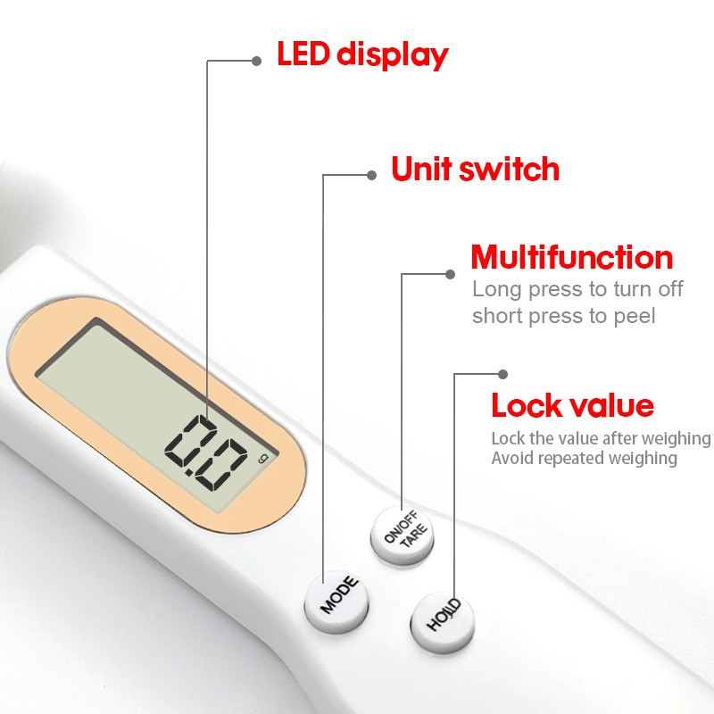 Timbangan Dapur Sendok Takaran Ukur Digital Spoon Scale Layar LCD 0.1g