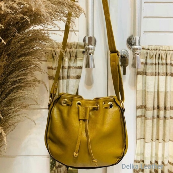 Tas Kulit Asli DL891 Wanita/ Tas Papirut Asli Kulit Sapi Garut 100% Original/ Fashion Tas Selempang 