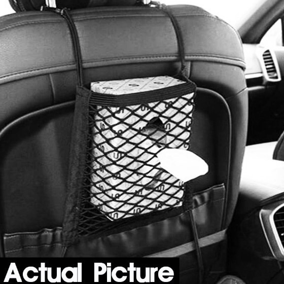 Car Seat Net Organizer Jaring Penyimpanan barang Pelindung Anak Aman