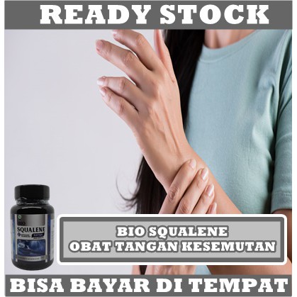 Obat Kesemutan Tangan dan Kaki, Kebas, Nyeri di Tangan. Kram, Baal, Tumit Sakit, Salah Urat, Otot Kram, Keseleo, Sakit Pinggang, Pegal Pegal - Bio Squalene Asli Original 100% Multikhasiat Halal Herbal BPOM