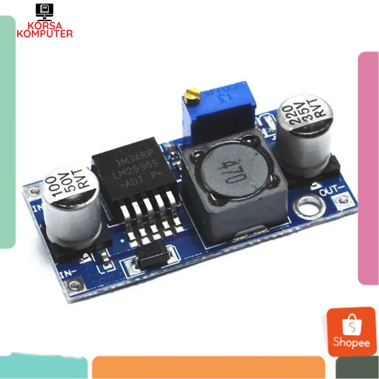 Konverter Tegangan DC to DC Step Down Power Module Modul DC ke DC Konverter AIYIMA LM2596S