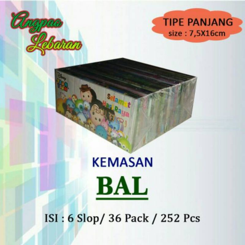 (+- ISI 408 PCS) ANGPAO / AMPLOP LEBARAN PANJANG 1 BAL MURAH