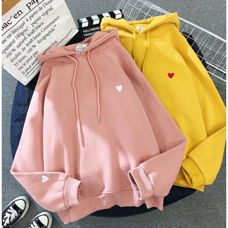 Hoodie Love (S - 6XL) Jaket Jumper Cute BIGSIZE Couple OVERSIZE Match For Boyfriend Girlfriend Mom Dad Anniversary Korean Harajuku Style