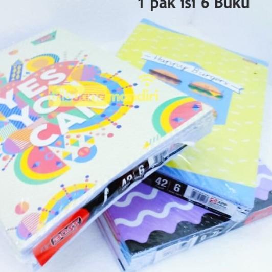

♂ Buku tulis Big Boss 42 lembar 6 buku per pak - BIGBOSS BOXY ✈