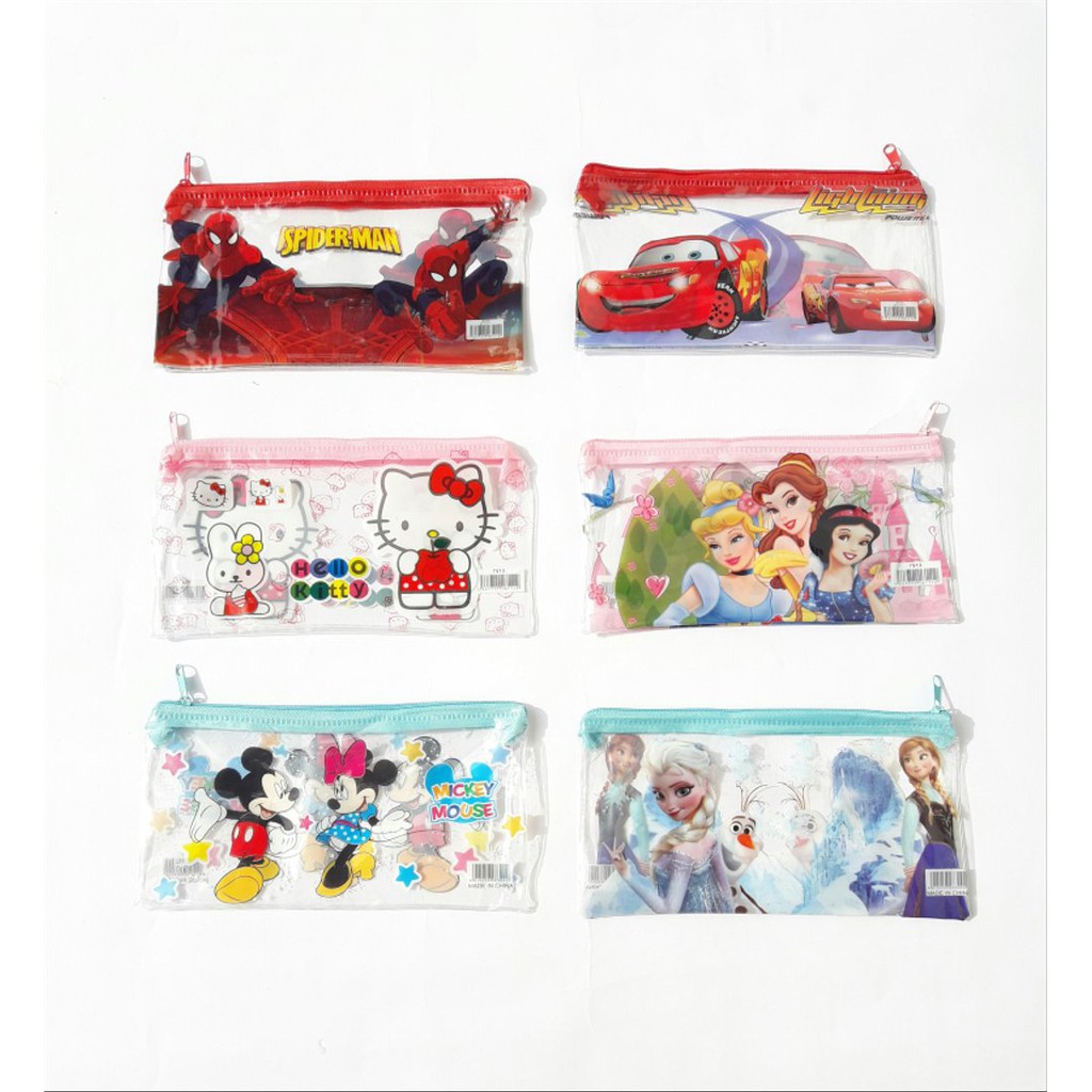 

Tempat Pensil Seliting Karakter Transparan - Motif RANDOM