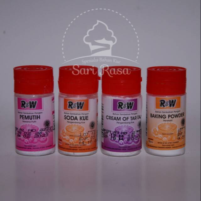 SODA KUE R&W - BAKING POWDER R&W - PEMUTIH R&W - CREAM OF ...