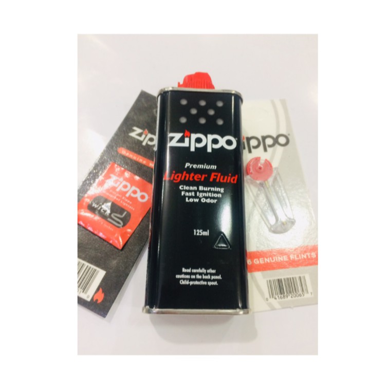 original Flint + wick + fluid 125ml Zippo ekonomis