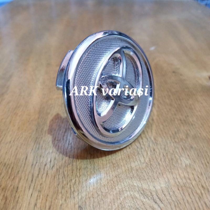 dop roda tutup velg TOYOTA YARIS VIOS crome diameter 5.8 cm