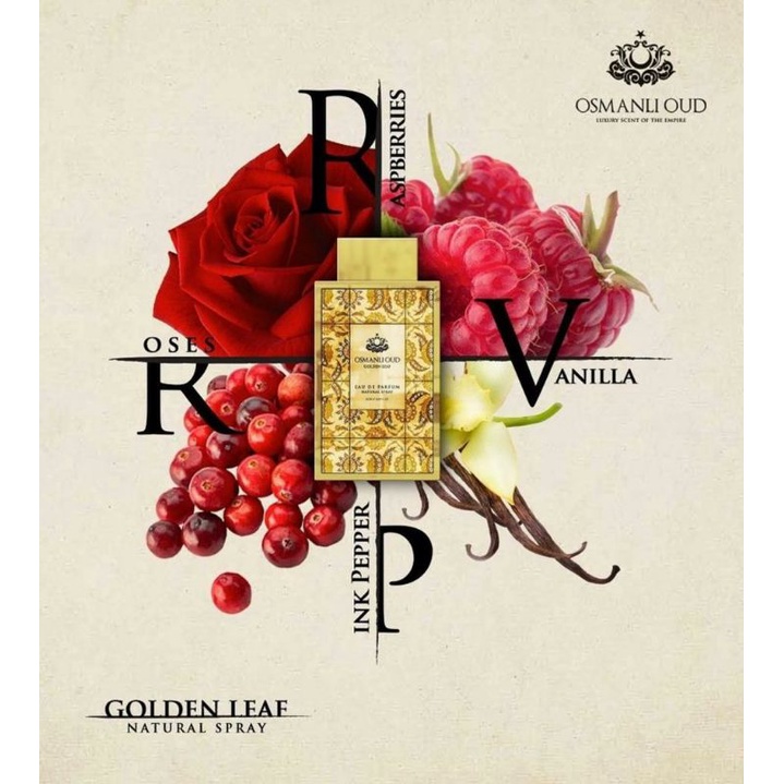 osmanli oud golden leaf 85ml eau de parfume