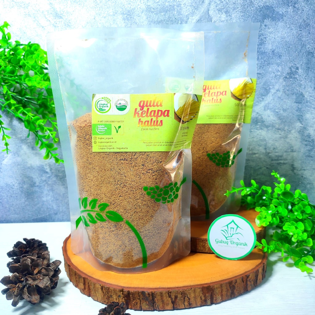 

LINGKAR ORGANIK Gula Kelapa Halus Organik 500gr Organic Coconut Sugar | Gula semut
