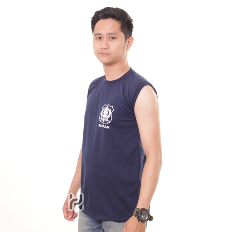 Security Kaos Satpam Lekbong Kaos Singlet Security Dalaman Satpam Lekmong Warna Coklat Hitam Navy