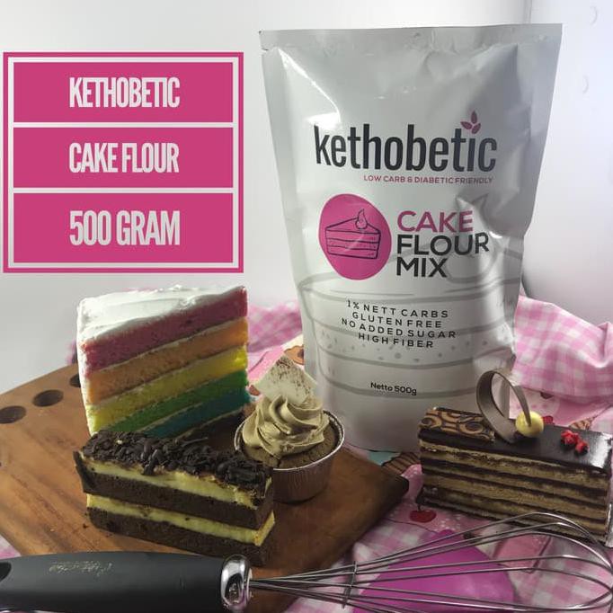 

GRATIS ONGKIR Ketobetic Cake Flour Mix 500 gram tepung keto untuk cake TP151